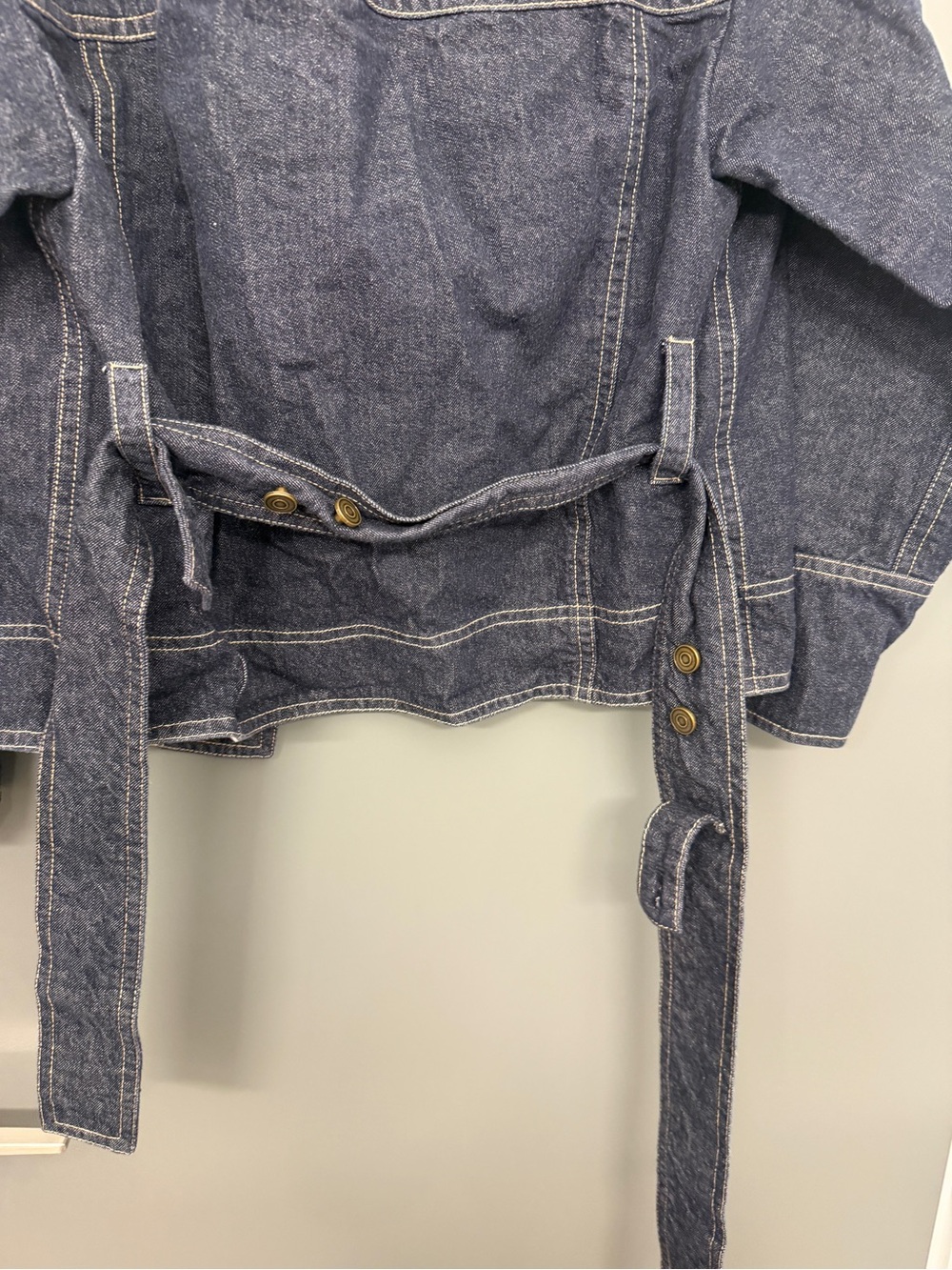 Vince Denim Work Jacket - Dark Indigo - size s - Picture 14 of 15